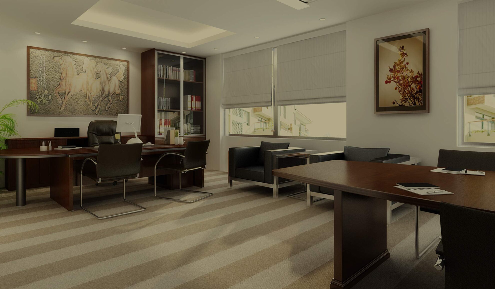 office interiors remodeled with new hardwood flooring and lighting fixtures rockaway nj